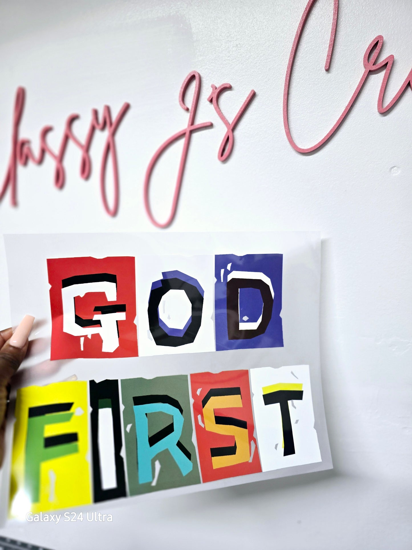 God First (Colorful Blocks) Sweatshirt