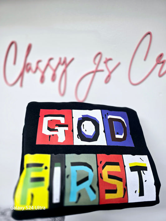 God First (Colorful Blocks) Sweatshirt