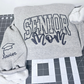 Embroidery Senior MOM Sweatshirt w/ Glitter Appliquè & Sleeve Name