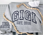 GIGI - Embroidered- Sweatshirt w/EST. Year